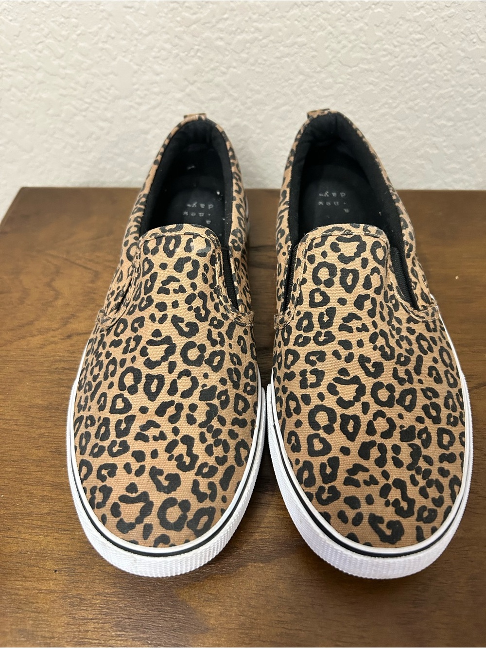 a new day Black Fabric Animal Print Slip on Shoe - Picture 3 of 8